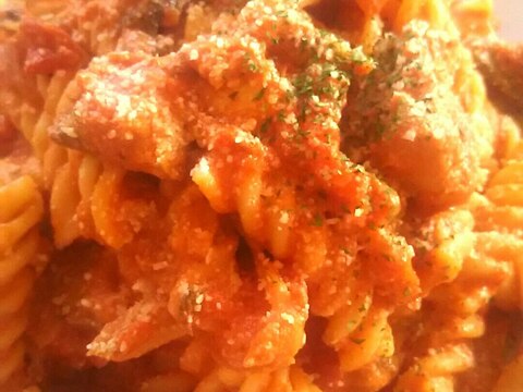 サバとごぼうのトマトクリームパスタ レシピ 作り方 By Sunflowers 楽天レシピ